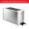 Zwilling Enfinigy, 4-Slice Long Slot Toaster, Extra Wide 1.5in Slot for Bagels and Toast, Silver 1016126 - alternate 4