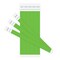 C-Line Products 3/4" x 10" Green DuPont Tyvek Security Wristbands, 100/PK 89103 - alternate 4