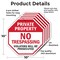Signmission Private Property No Trespassing Vio, 10 inch X 10 inch, Aluminum Metal Signs, 5PK OC-A-5Pack-10-167 - alternate 4