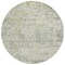 Homeroots 8' Sage Charcoal And Ivory Round Abstract Washable Indoor Outdoor Area Rug 604549 - alternate 4