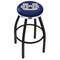 Holland Bar Stool Co 25" Blk Wrinkle Utah State Swivel Bar Stool, Chrome Ring L8B2C25UtahSt - alternate 1
