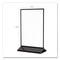 Deflecto Tabletop Sign and Menu Holder, 4 x 6 Insert, Clear with Black Frame 4428 - alternate 4