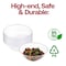 Smarty Had A Party 32 oz Solid Clear Organic Round Disposable Plastic Bowls 60 Bowls, 60PK 9332CL-CASE - alternate 4