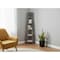Homeroots 71" Taupe Wood Five Tier Corner Bookcase 332853 - alternate 3