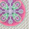 Homeroots 88" X 84" Green Pink And White Floral Cotton Hanging Tapestry 397424 - alternate 2