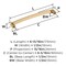 Amerock Rift 6-5/16 inch (160mm) Center-to-Center Champagne Bronze Cabinet Pull, 10PK 10VMP36906CZ - alternate 3