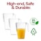 Smarty Had A Party 52 oz. Clear Square Plastic Disposable Pitchers (24 Pitchers), 24PK 552S-CASE - alternate 5