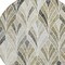 Homeroots 8' Taupe Ivory And Brown Round Geometric Washable Indoor Outdoor Area Rug 589250 - alternate 4