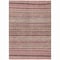 Homeroots 5' X 8' Pink And Taupe Striped Washable Indoor Outdoor Area Rug 615351 - alternate 3
