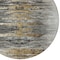 Homeroots 8' Gray Charcoal And Silver Round Abstract Washable Indoor Outdoor Area Rug 587652 - alternate 4