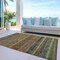 Homeroots 5' X 8' Brown And Gray Striped Washable Indoor Outdoor Area Rug 615831 - alternate 4