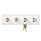 Command Decorative Key Rail, Plastic, Quartz/Silver, 8 x 1.5 x 2.13, 4 Hooks HOM-18Q - alternate 2