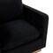Leisuremod Nervo Velvet Accent Armchair with Gold Frame, Midnight Black NS32BL - alternate 5