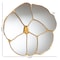 Baxton Studio Novia Antique Goldleaf Flower Accent Wall Mirror 256-14118-ZORO - alternate 3