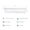 Feit Electric Feit EDGELIT 1 in. H X 6 in. W X 24 in. L White LED Flat Panel Light Fixture FP0.5X2/6WY/WH - alternate 4