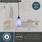 Vaxcel Milano Matte Black Mini Pendant Ceiling Light with Blue Swirl Art Glass P0384 - alternate 3