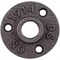 Ironwerks Designs 1/2" Black Malleable Cast Iron Floor Flange, 8PK flanges_4_12_8 - alternate 2