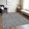 Homeroots 5' X 8' Graphite Gray And Silver Geometric Washable Indoor Outdoor Area Rug 583289 - alternate 4