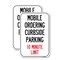Signmission Mobile Ordering Curbside Parking 10 Minute Limit, 18'' X 24'' 2 Signs, Heavy Gauge Aluminum, 2PK A-1824-2PACK-25449 - alternate 1