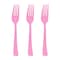 Smarty Had A Party Pink Disposable Plastic Party Forks, 600PK 410F-P-CASE - alternate 3