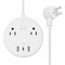 Monoprice Power Strip, USB, 5-15R, 5-15P, 5 ft, White 41809 - alternate 1