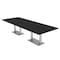 Skutchi Designs Rectangle Conference Table With Power, 48 in W, 120 in L, Black HAR-REC-48X120-DOU-U999ST19-NA - alternate 1