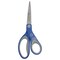 Westcott Kleenearth Soft Handle Scissors, 8 in Long, 3.25 in Cut Length, Straight Blue/Gray Handle 15554 - alternate 1