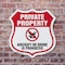 Signmission No Drone Shield Sign Aircraft Or Drone I, 6 inch X 6 inch, Plastic Sign, 2PK SHI-P-2PACK-6-391 - alternate 3