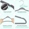 Simple Deluxe Kids Velvet Hangers, 11 Inch Durable Children Hangers for Closet, Grey, 30PK HKHANGVELVETKID30GRY - alternate 2
