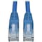 Tripp Lite Cat6 Cable, Snagless, Molded, RJ45, Blue, 3ft N201-003-BL - alternate 1