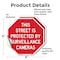 Signmission This Street Is Protected by Surveil, 4 inch X 4 inch, Vinyl Decal, 2PK OC-D-2PACK-4-331 - alternate 2