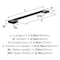 Amerock Cityscape 6-5/16 inch (160mm) Center-to-Center Matte Black Cabinet Pull, 25PK 25VMP37133MB - alternate 2