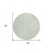Homeroots 8' Mint Green And Ivory Round Geometric Washable Indoor Outdoor Area Rug 595093 - alternate 3