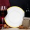 Smarty Had A Party 13" Clear with Gold Rim Round Disposable Plastic Charger Plates, 60PK 2710CLG-CASE - alternate 4