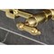 Kingston Brass Two-Handle Wall Mount Bridge Kitchen Faucet, Brushed Brass KS1247AL - alternate 4