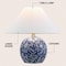 Jonathan Y Felice 17.25" Modern Cottage Floral Ceramic Globe LED Table Lamp, Blue/White JYL5508A - alternate 2
