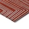 Homeroots 8' X 10' Red And Ivory Geometric Washable Indoor Outdoor Area Rug 600861 - alternate 4