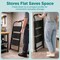Serenelife 3-Step Ladder, Folding Step Stool for Adults, Wide Anti-Slip Pedal and Handrail, Sturdy Steel Build SLSTL3WH - alternate 2