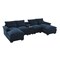 Homeroots 55" Blue Fabric Modular USB Sleeper Sofa 568288 - alternate 4