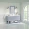 James Martin Vanities 60 in. Single Vanity, Serenity Blue, w/Single Hole 3 CM White Zeus Quartz Top & Backsplash 330-V60S-SRB-1WZ - alternate 3