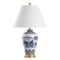 Jonathan Y Zhou 26.5" Ceramic/Iron Traditional Cottage LED Table Lamp, Blue JYL6610A - alternate 4