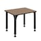 Regency Adjustable Height Classroom School Desk, 26 in W X Wood, Metal, Noble Oak RSD18526NO - alternate 3