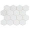 Apollo Tile 10x12 Thassos Honed Snow White Marble Mosaic Hexagon Wall and Floor Tile 4.46 sq ft/case, 5PK APLMKN88G55HA - alternate 1