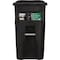 Toter 64 Gal. Black Outdoor Trash Can With Attached Lid & Wheels 79264-R2200 - alternate 3