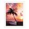 Homeroots Palm Tree Sunset Black Framed Print Wall Art 529594 - alternate 1