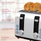 Brentwood Select Extra Wide 4 Slot Stainless Steel Toaster TS-447S - alternate 3