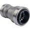 Quickfitting 3/4'' x 1/2'' Push-to-Connect Stainless Steel Reducing Coupling SS841R - alternate 2