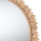 Baxton Studio Caitlin Antique Gold Finished Wood Round Accent Wall Mirror with Carved Leaf Border 254-14113-ZORO - alternate 2