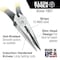 Klein Tools 8 7/16 in D203 Needle Nose Plier, Side Cutter Plastic Dipped Handle D203-8N - alternate 5