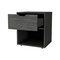 Homeroots 20" Gray Wood One Drawer Nightstand 553687 - alternate 5